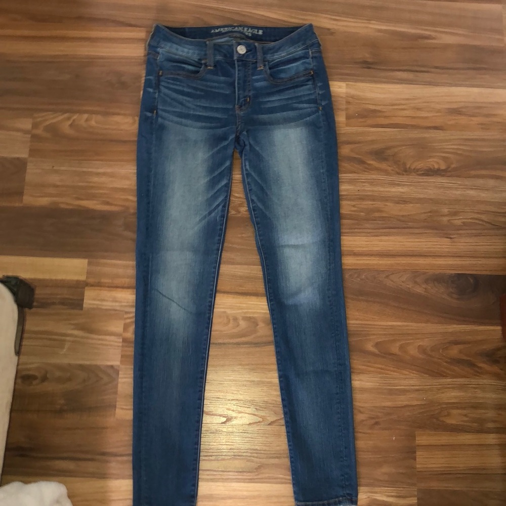 ae mid-high rise super stretch jeans